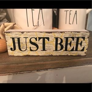 Just Bee sign
